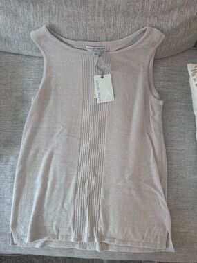 Barefoot dreams cozychic ultra lite tank fog gray small nwt